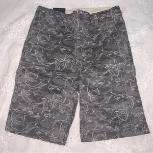 Gap Kids NWT Shark Boy Shorts Adjustable Waist Size 10R